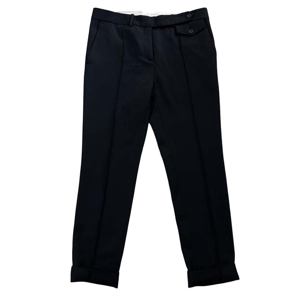 Celine Phoebe Philo Era Pleated Trousers in Wool Gabardine CC01 Vintage Luxury